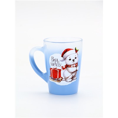 Кружка стеклянная новогодняя «Верь в мечту», 300 мл