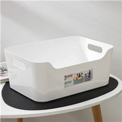Корзина для хранения Scandi, 10 л, 34×24×14 см, белая