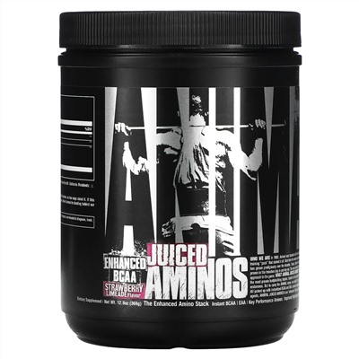Universal Nutrition, Animal Juiced Aminos, клубничный лаймад, 366 г (12,9 унции)