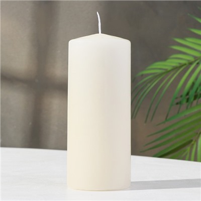 Свеча - цилиндр, 7×17 см, 50 ч, 515 г, слоновая кость