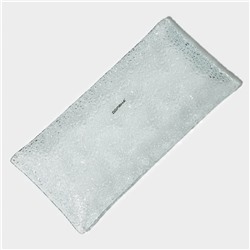 Блюдо сервировочное Доляна «Акцент», 25.5×12.5 см, стекло, прозрачное