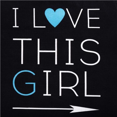 Фартук Этель I Love this girl 60×70 см, 100% хлопок, репс 210 г/м²