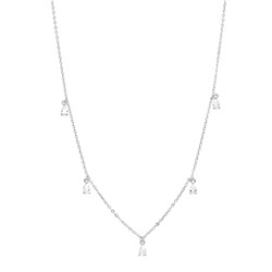 Колье из серебра куб.циркон., Ю-55139р