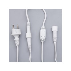 УЦЕНКА Гирлянда «Бахрома» 3×0.6 м, IP44, УМС, белая нить, 160 LED, свечение жёлтое, мерцание белым, 220 В