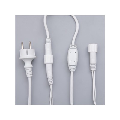 УЦЕНКА Гирлянда «Бахрома» 3×0.6 м, IP44, УМС, белая нить, 160 LED, свечение жёлтое, мерцание белым, 220 В