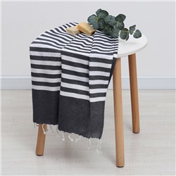 Полотенце - пештемаль пляжное LoveLife Marine, 75×170 см, чёрное