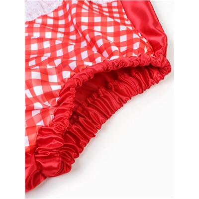 Карнавальный костюм «Красная шапочка», юбка с фартуком, шапочка, размер 116-60