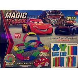 Конструктор Гоночная трасса Magic Tracks 196 деталей с мертвой петлей