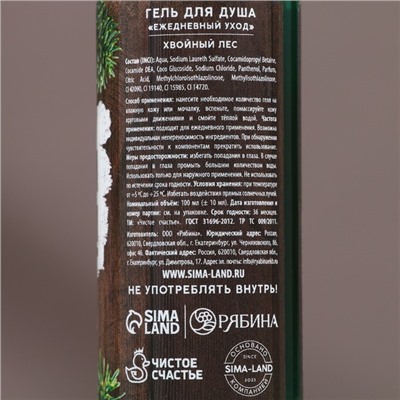 Гель для душа «Надёжному мужчине», набор 4×100 мл, Чистое счастье