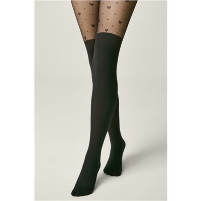 CONTE Колготки с сердечками и имитацией гольфинов SWEET LADY CONTE ELEGANT, 1234304