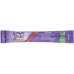 Now Foods, Real Food, Slender Sticks, Active, напиток с виноградным вкусом, 12 стиков, 48 г (1,7 унции)