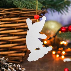 Елочная игрушка «Весело играем», золотая нить, МИКС