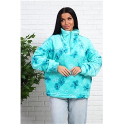 1075 Толстовка женская (Бирюзовый)