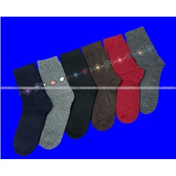 Термоноски женские собачья шерсть Ромбы арт. 3700