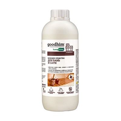 Моющее средство для бань и саун Goodhim, жидкость, аромат хвои, 1 л