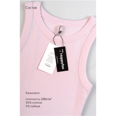 Женская майка-топ в рубчик Happyfox