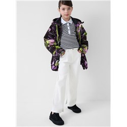 Брюки текстильные джинсовые для девочек