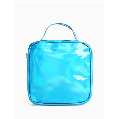 Сумка детская для девочки на молнии, голубая