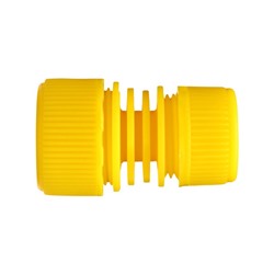Муфта переходная, для шлангов 1/2" (12 мм) – 3/4" (19 мм), цанговое соединение, ABS-пластик, Greengo
