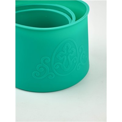 Силиконовая форма «ХВ» для кулича на Пасху, 3 шт.