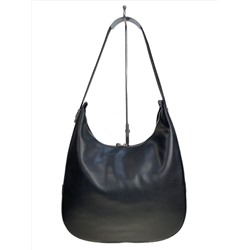 Женская сумка из натуральной кожи, цвет  черный