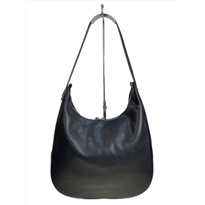 Женская сумка из натуральной кожи, цвет  черный