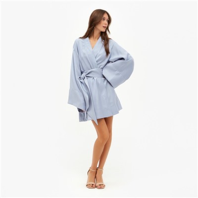 Платье мини женское MINAKU: Enjoy, голубое, размер 46-48