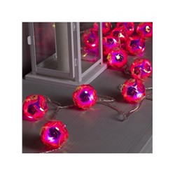 УЦЕНКА Гирлянда «Нить» 4.5 м с насадками «Цветочные шары», IP20, прозрачная нить, 15 LED, свечение белое, 220 В