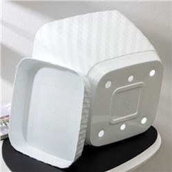 Горшок для цветов с поддоном СибПолимер «Классика», 15 л, пластиковый, белый