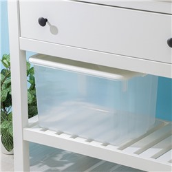 Контейнер для хранения Porter, 21 л, 42×32×26 см, с крышкой, цвет слоновая кость