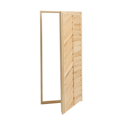 Дверь для бани и сауны, размер коробки 160×70 см, липа, глухая