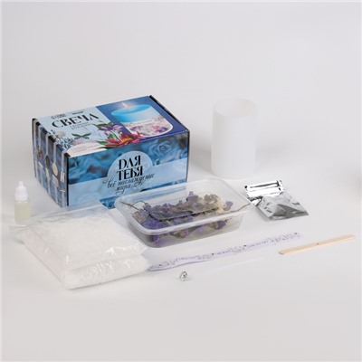 Свеча своими руками. Создание цветных свечей с цветочным декором «Полевые цветы», набор для творчества