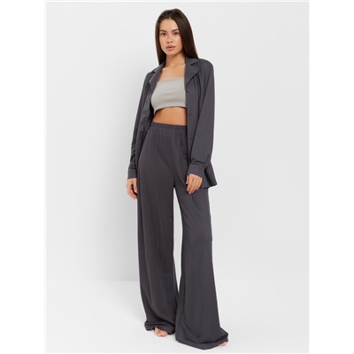 Костюм женский (рубашка, брюки, топ) KAFTAN Base, размер 42, цвет графит