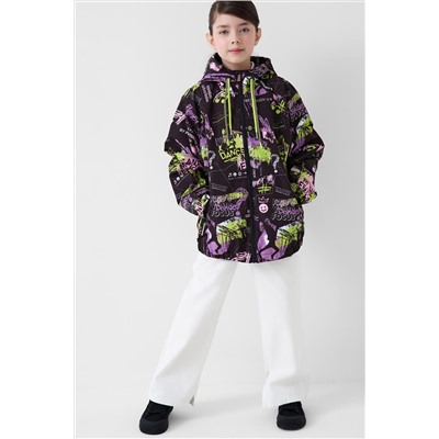 Брюки текстильные джинсовые для девочек PLAYTODAY, 1241596