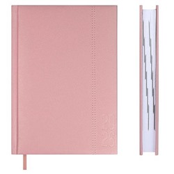 Ежедневник 2026 г. А5 352 стр. 70230 ESCALADA "НАППА РОЗОВЫЙ" кожзам,поролон,ляссе Феникс