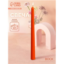 Свеча формовая интерьерная «Столбик», тонкая, 2×2×25 см, соевый воск, МИКС