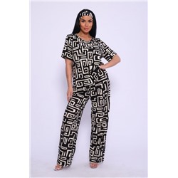 Пижама 20184 (Черный,беж)