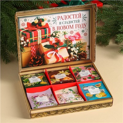 Чай подарочный «Счастья в дом», 54 г (30 пакетиков × 1.8 г).