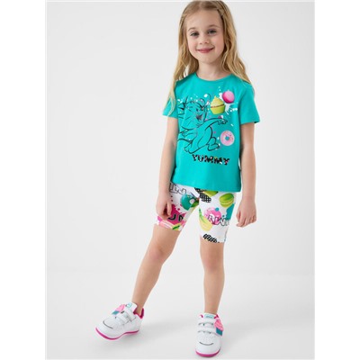 Фуфайка трикотажная для девочек (футболка)