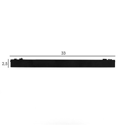 Светильник трековый ULTRA «Линза», светодиодный, 18 Вт, 48 В, 3000K-5700К, CRI90, 33.8×2.6×2.4 см, чёрный