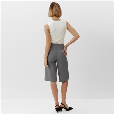 Бермуды женские MINAKU: Safari, серые, размер 42