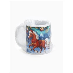 Кружка керамическая новогодняя «Тепла и счастья», 320 мл