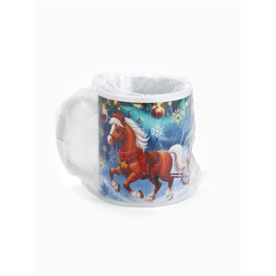 Кружка керамическая новогодняя «Тепла и счастья», 320 мл