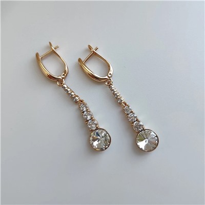 Серьги с кристаллами Swarovski
