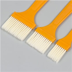 Набор кистей пластик набор 3 шт., 18.5×9 см, 17×5 см, 14.5×2 см