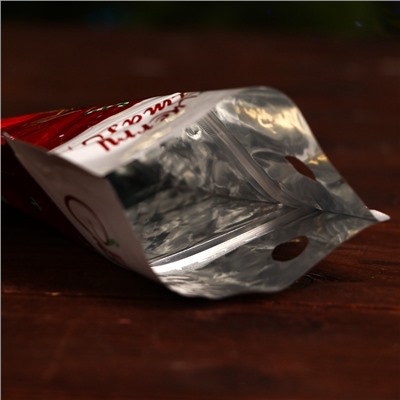 Пакет подарочный новогодний, с zip - lock застежкой, 10×15.5 см