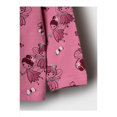 Джемпер детский трикотажный для девочек (футболка с длинными рукавами) PLAYTODAY, 1240043