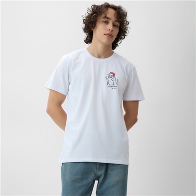 Футболка мужская KAFTAN «Обещание» белый, размер L