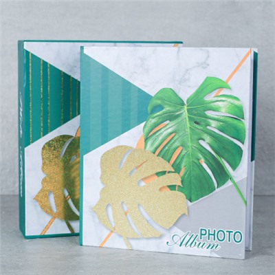 Фотоальбом 80 фото 10x15 Монстера / 9568 /уп 48/