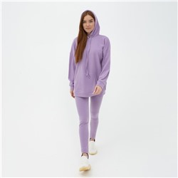Костюм женский (толстовка, легинсы), цвет лиловый, размер 44